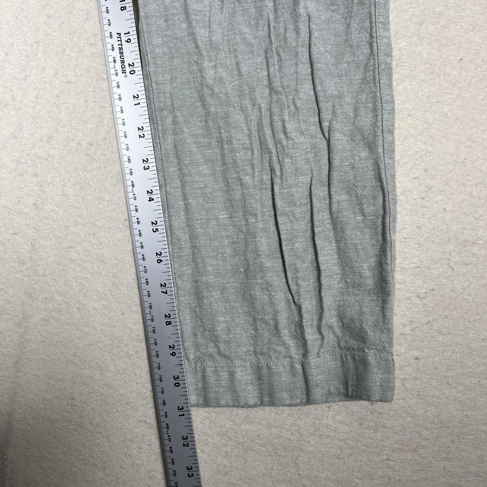 J.Crew Linen Blend Chino Pants‎ Mens 36x31 Gray Straight Leg Casual Lightweight - Picture 8 of 11